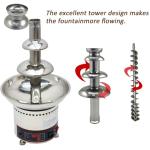 PreAsion 4-Tier Electric Chocolate Fountain Machine