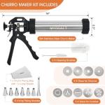 Stainless Steel Churro Maker and Cookie Press Set