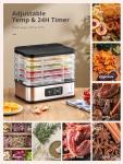 Compact Food Dehydrator for Jerky, Fruits, and Veggies