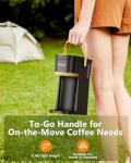 Tastyle Mini One Cup Coffee Maker, Black and Gold