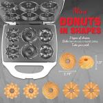 Electric Mini Donut Maker with 3 Shapes
