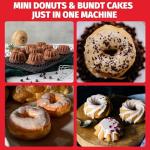 Electric Mini Donut Maker with 3 Shapes