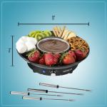 Nostalgia Electric Fondue Set with Serving Tray