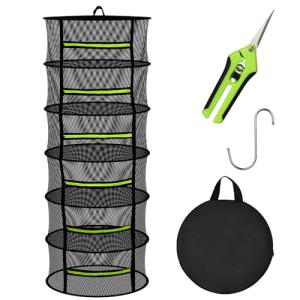 MEKOLIFE 6-Layer Herb Drying Rack with Pruning Shears