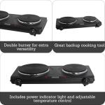 IMUSA Black Double Electric Hot Plate