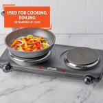 IMUSA Black Double Electric Hot Plate