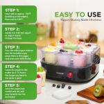 Nutrichef 9-Cup Automatic Yogurt Maker with Cups