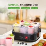 Nutrichef 9-Cup Automatic Yogurt Maker with Cups