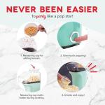 DASH Aqua Hot Air Popcorn Popper with Measuring Cup
