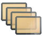 Silicone Non-Stick Baking Mats - Pack of 4
