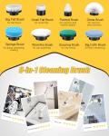 Qimedo Q2 Pro Electric Spin Scrubber with 8 Brushes