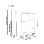 Acrylic Mask Dispenser and Hand Sanitizer Station