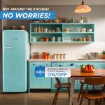 Classic Retro Ocean Mist Quiet Dishwasher, 14 Settings