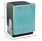 Classic Retro Ocean Mist Quiet Dishwasher, 14 Settings