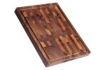 Large Double-Sided Wood Cutting Board with Handle