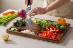 Large Double-Sided Wood Cutting Board with Handle