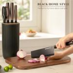 Astercook Black Stainless Steel 6-Piece Knife Set