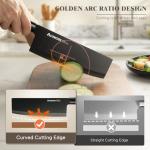 Astercook Black Stainless Steel 6-Piece Knife Set