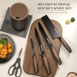 Astercook Black Stainless Steel 6-Piece Knife Set