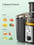 QCen 500W Centrifugal Juicer with Wide Mouth Chute