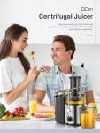 QCen 500W Centrifugal Juicer with Wide Mouth Chute