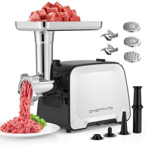 Cheffano Electric Meat Grinder with Sausage Maker Kit