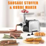 Cheffano Electric Meat Grinder with Sausage Maker Kit