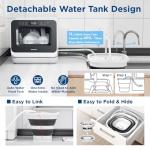 Gudsunal Portable Mini Dishwasher with 7L Tank