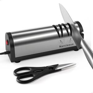 Electric Knife Sharpener with Scissors Sharpener