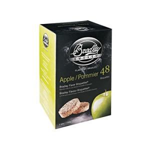 Apple Wood Smoker Bisquettes for Grilling, 48-Pack