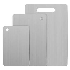 Stainless Steel 3-Piece Cutting Board Set