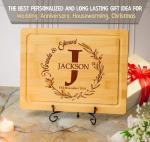 Personalized Engraved Wood Cutting Boards for Couples