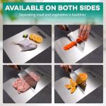 Stainless Steel 3-Piece Cutting Board Set