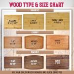 Personalized Engraved Wood Cutting Boards for Couples