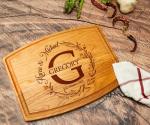 Personalized Engraved Wood Cutting Boards for Couples