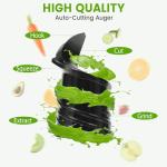 High Yield Cold Press Juicer with Wide Chute