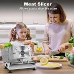 OSTBA Electric Meat Slicer with Adjustable Thickness