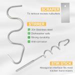 Stainless Steel Peanut Butter Stirrer Tool Set