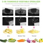 GLADICER 3-in-1 Handheld Spiralizer for Veggies