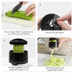 GLADICER 3-in-1 Handheld Spiralizer for Veggies