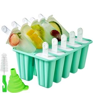Silicone Popsicle Molds - 10 Reusable Cavities