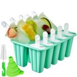 Silicone Popsicle Molds - 10 Reusable Cavities
