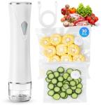 Gikxki Handheld Vacuum Sealer with 30 Reusable Bags