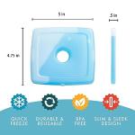 Fit & Fresh Slim Ice Packs - 4 Pack Green
