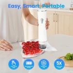 Gikxki Handheld Vacuum Sealer with 30 Reusable Bags