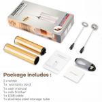 Electric Handheld Milk Frother with Travel Case