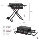 Royal Gourmet 3-Burner Portable Gas Griddle