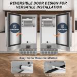 Under Counter Ice Maker - 120 LBS/Day, Auto-Clean