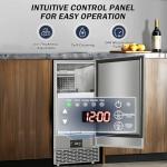 Under Counter Ice Maker - 120 LBS/Day, Auto-Clean