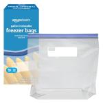 Amazon Basics Gallon Freezer Bags, BPA Free, 90 Count